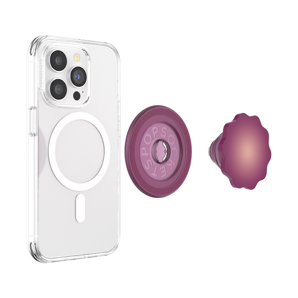 Molded Flower Red Wine — MagSafe PopGrip - US 10274