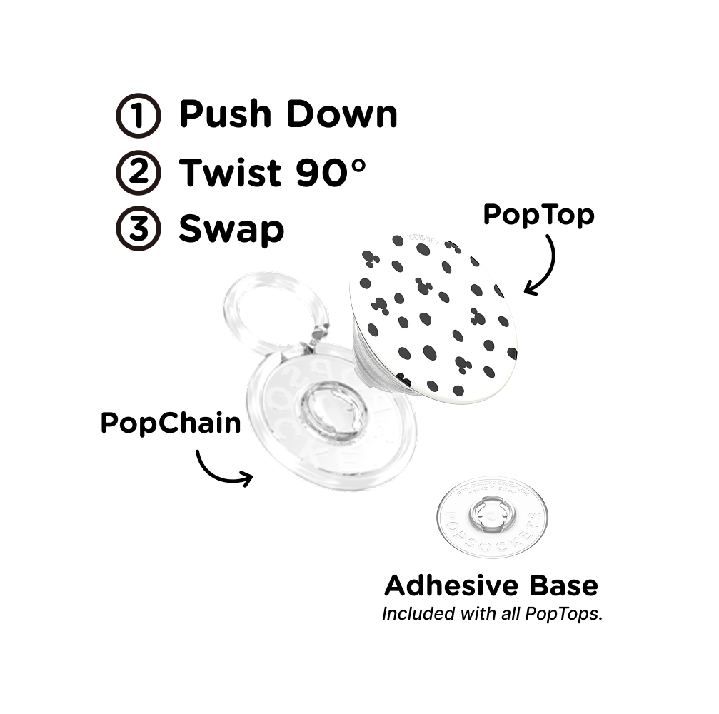 Mickey Polka Dot White — PopTop - US 83578