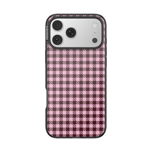 Black Cherry Gingham — iPhone 17 Pro Max MagSafe Case - US 52441
