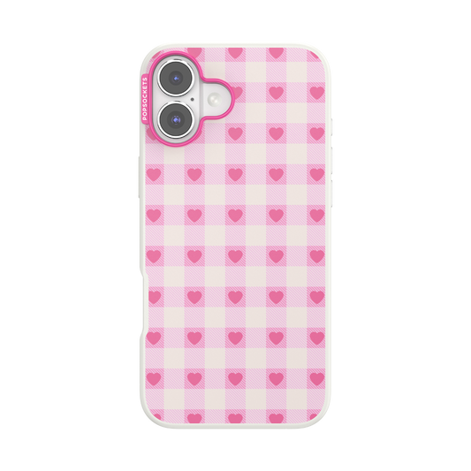 Blush Gingham — iPhone 16 Plus MagSafe Case - US 46118