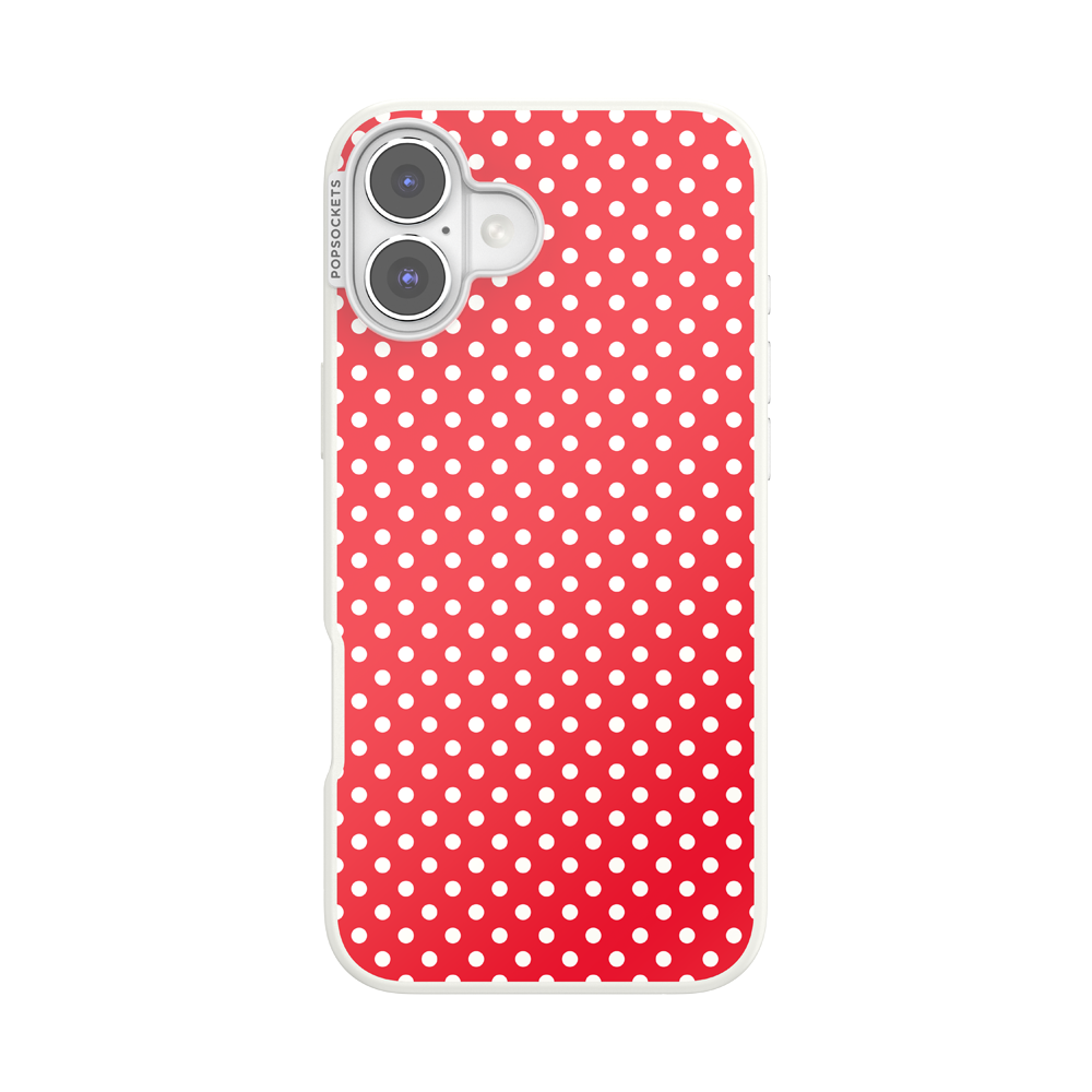 Cherry Red Polka Dot — iPhone 16 Plus MagSafe Case - US 21644
