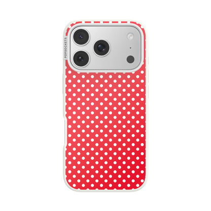 Cherry Red Polka Dot — iPhone 17 Pro MagSafe Case - US 00238