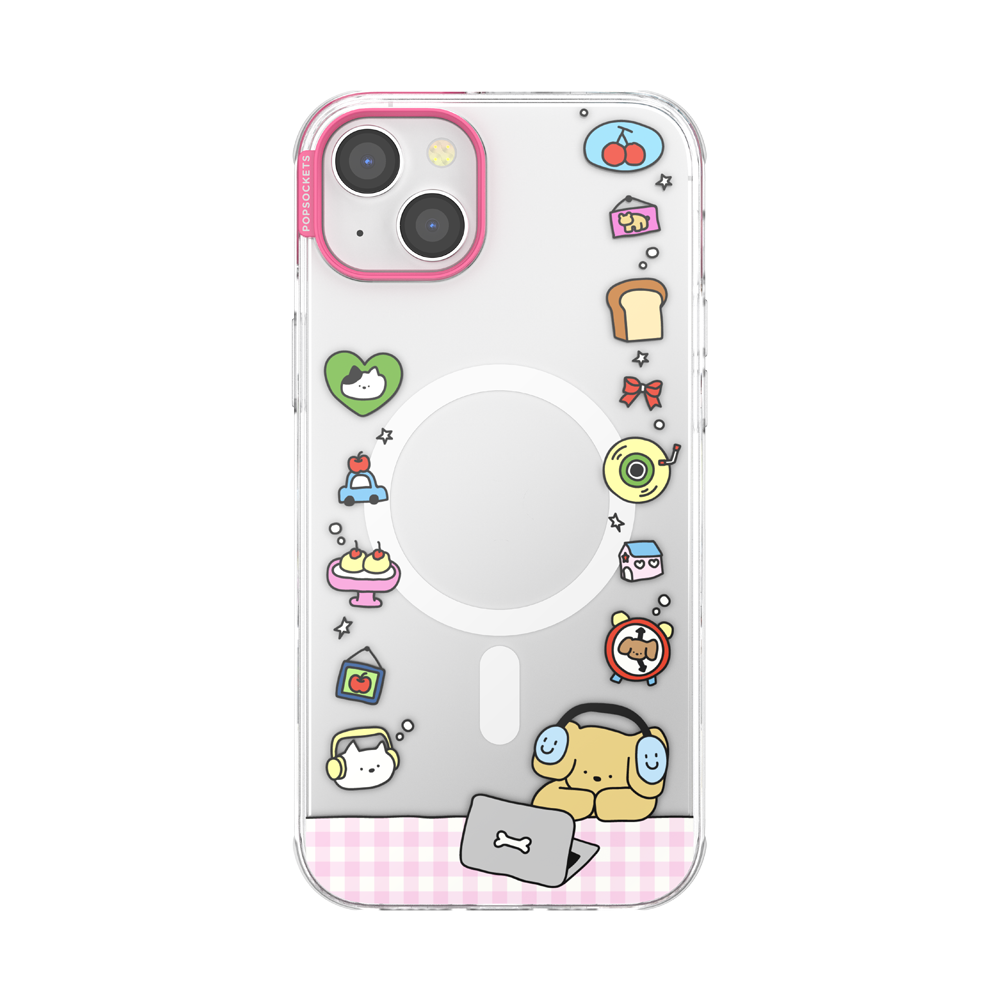 Dog Typing — iPhone 14 Plus MagSafe Case - US 19344