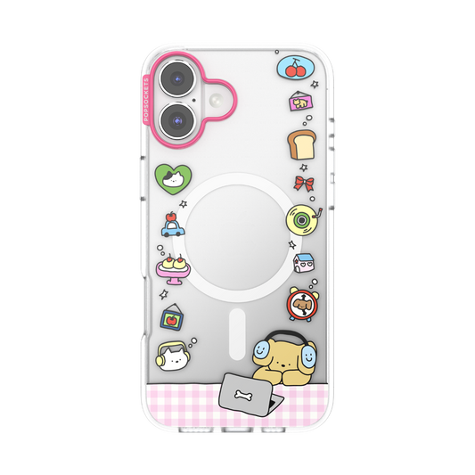 Dog Typing — iPhone 16 Plus MagSafe Case - US 90575