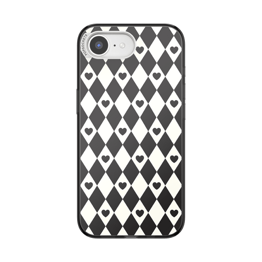 Harlequin Hearts Black  — iPhone 17e/16e MagSafe Case - US 81243