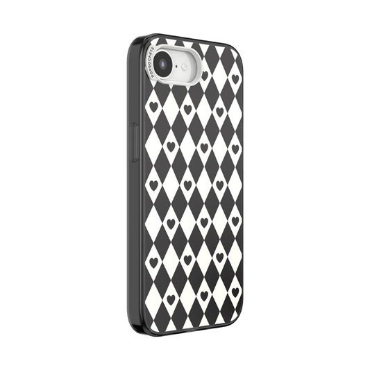 Harlequin Hearts Black  — iPhone 17e/16e MagSafe Case - US 81243