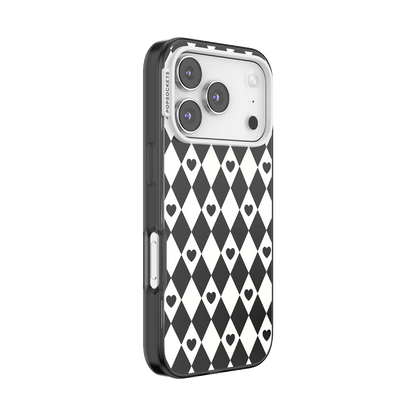 Harlequin Hearts Black — iPhone 17 Pro MagSafe Case - US 41413