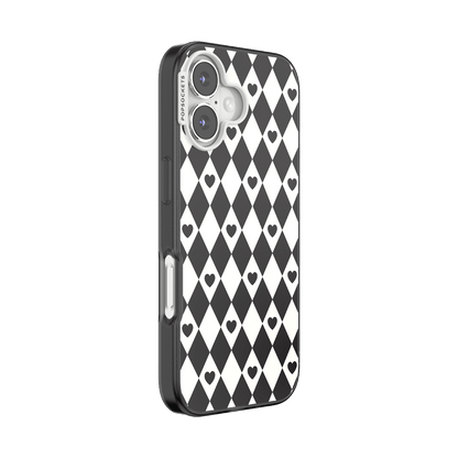 Harlequin Hearts Black — iPhone 17 MagSafe Case - US 26363