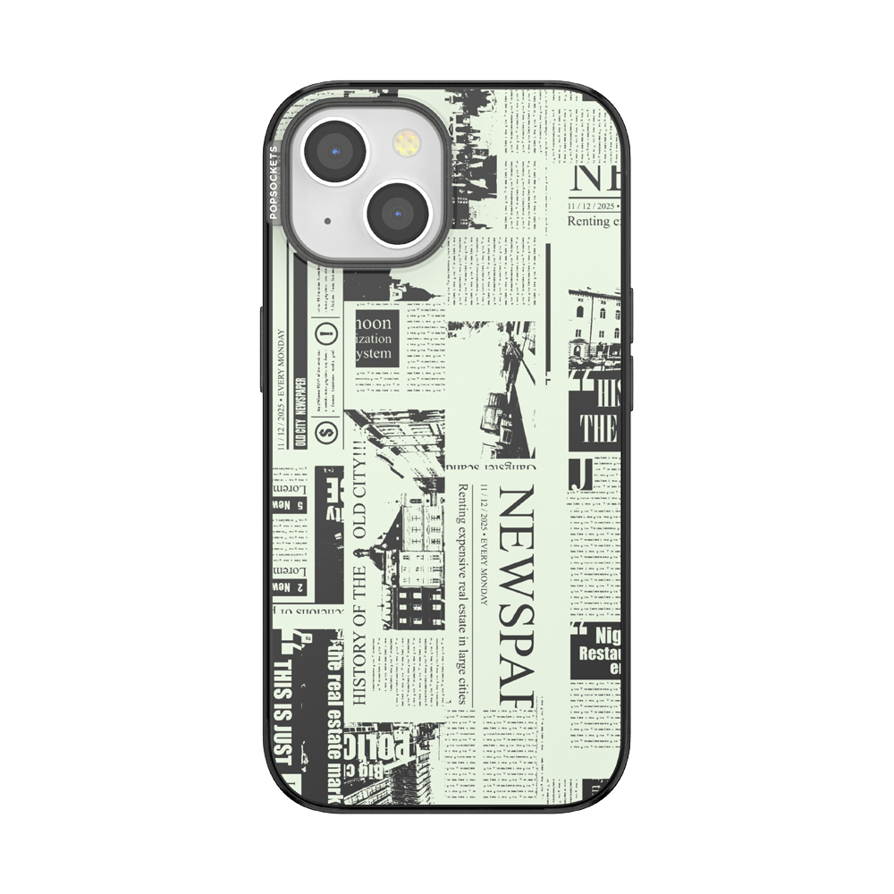 Hot off the Press Black — iPhone 15 MagSafe Case - US 39164