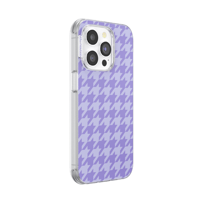 Lilac Houndstooth — iPhone 14 Pro MagSafe Case - US 40929