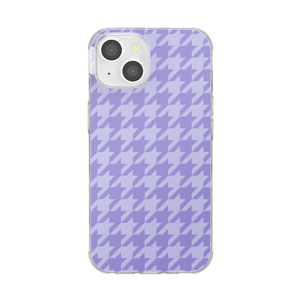 Lilac Houndstooth — iPhone 14 MagSafe Case - US 40836