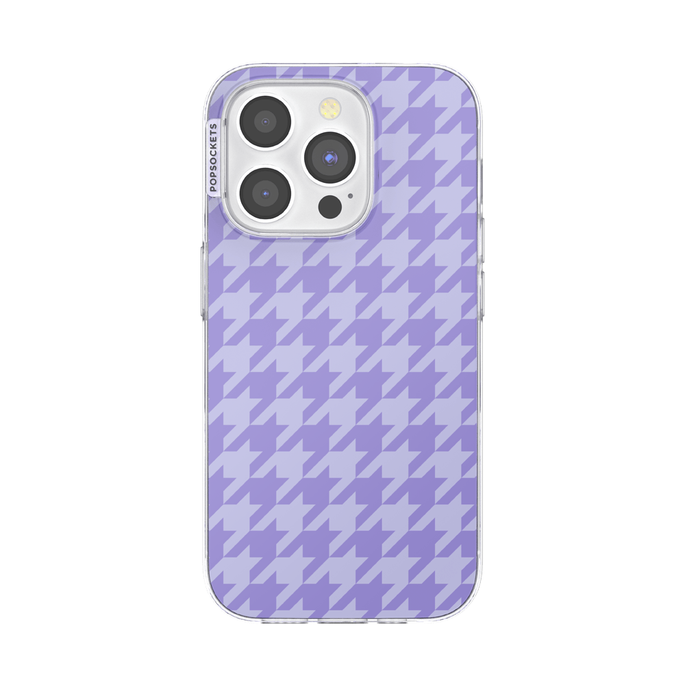 Lilac Houndstooth — iPhone 15 Pro MagSafe Case - US 87808
