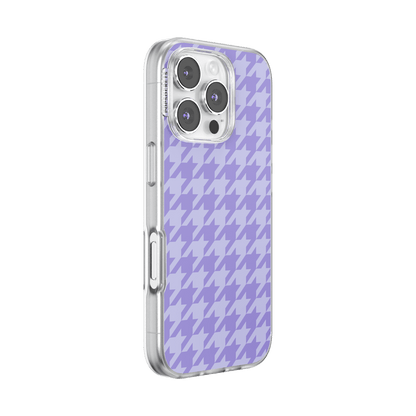 Lilac Houndstooth — iPhone 16 Pro MagSafe Case - US 38028