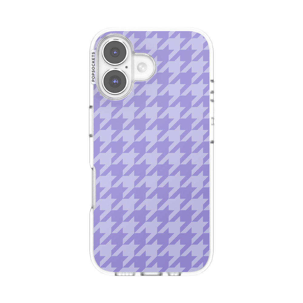 Lilac Houndstooth — iPhone 16 MagSafe Case - US 34633
