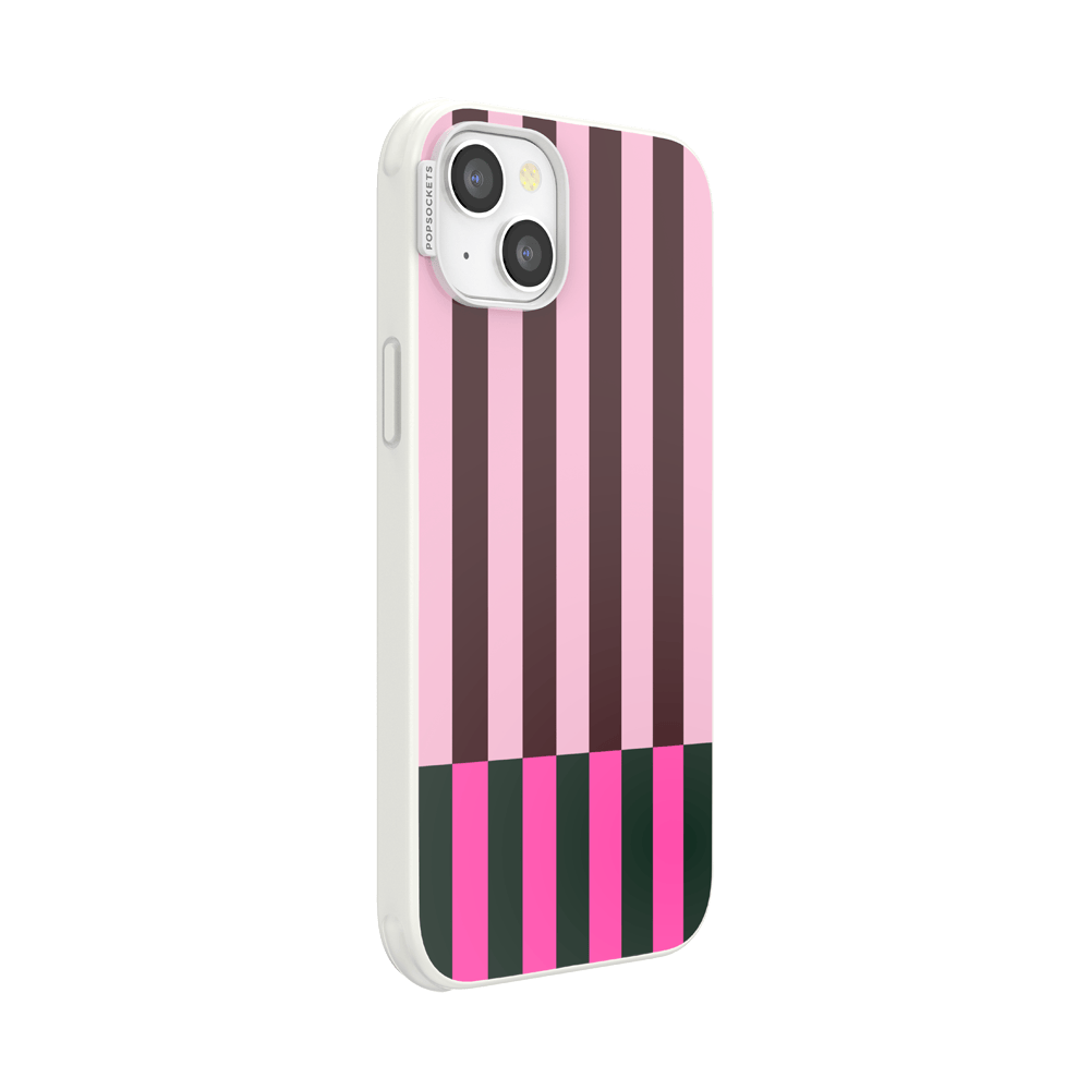Pop of Pink Stripe — iPhone 14 Plus MagSafe Case - US 49080