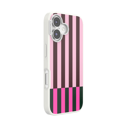 Pop of Pink Stripe — iPhone 16 MagSafe Case - US 47346