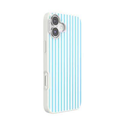 Soft Blue Stripe — iPhone 16 Plus MagSafe Case - US 71848