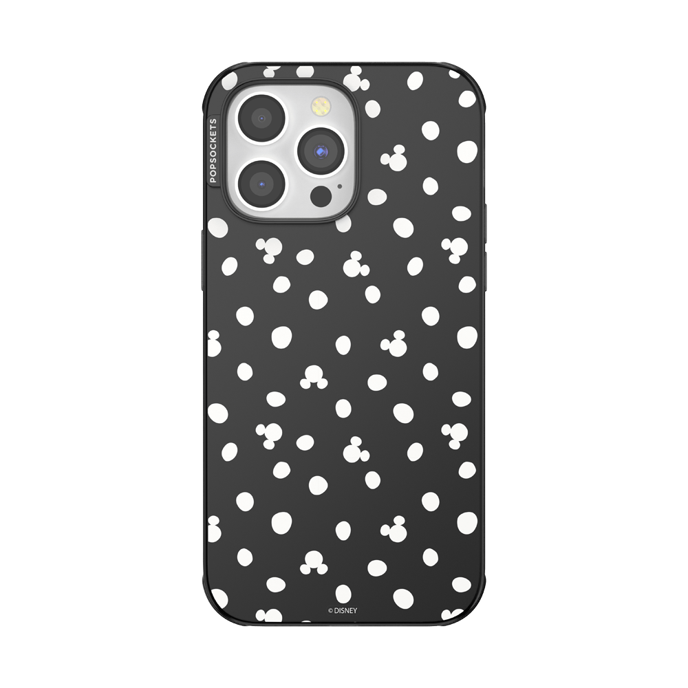 Translucent Black Mickey Polka Dot — iPhone 14 Pro Max MagSafe Case - US 05674
