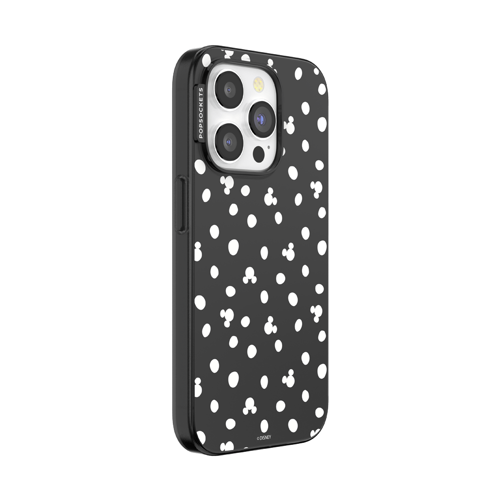 Translucent Black Mickey Polka Dot — iPhone 15 Pro MagSafe Case - US 53538