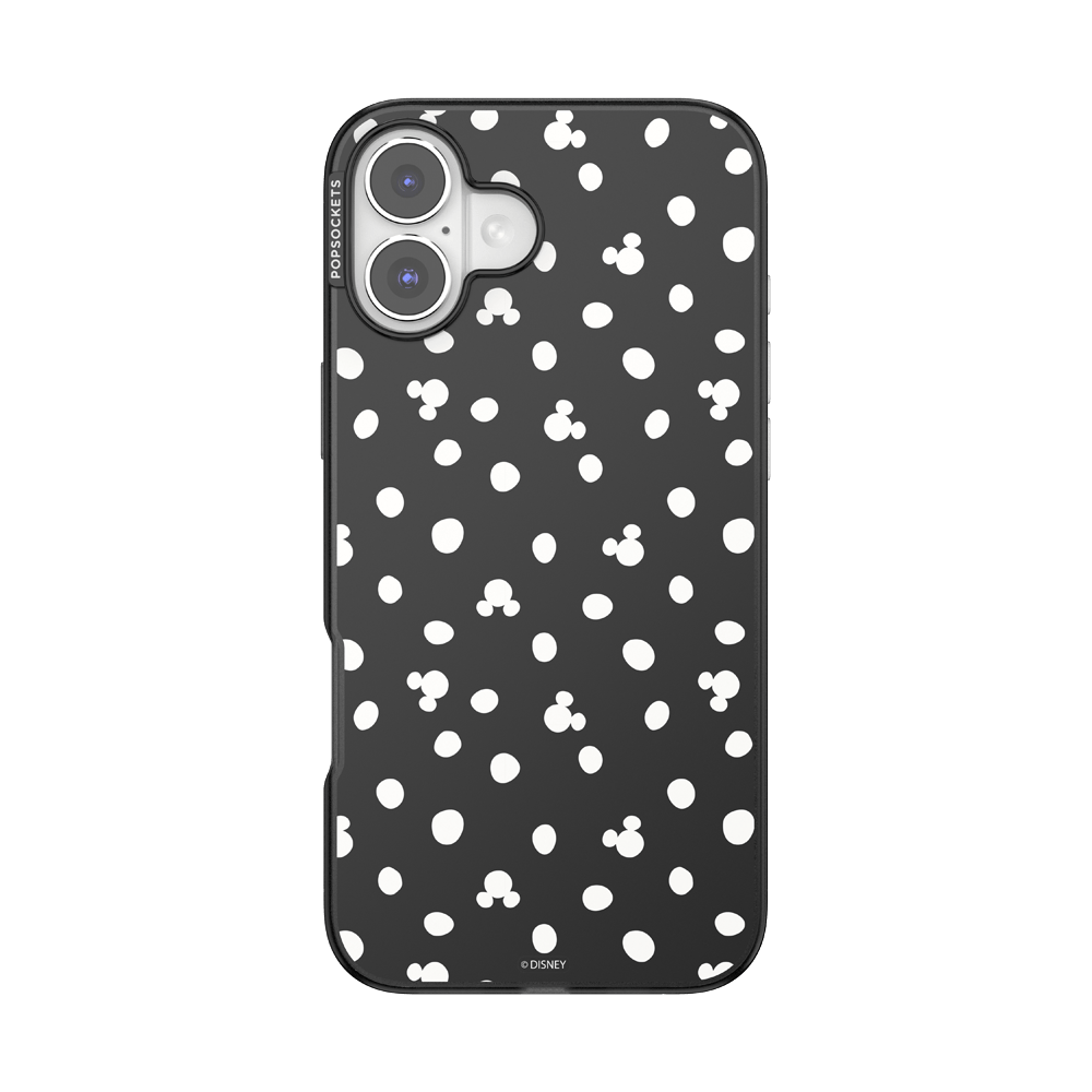 Translucent Black Mickey Polka Dot — iPhone 16 Plus MagSafe Case - US 05365