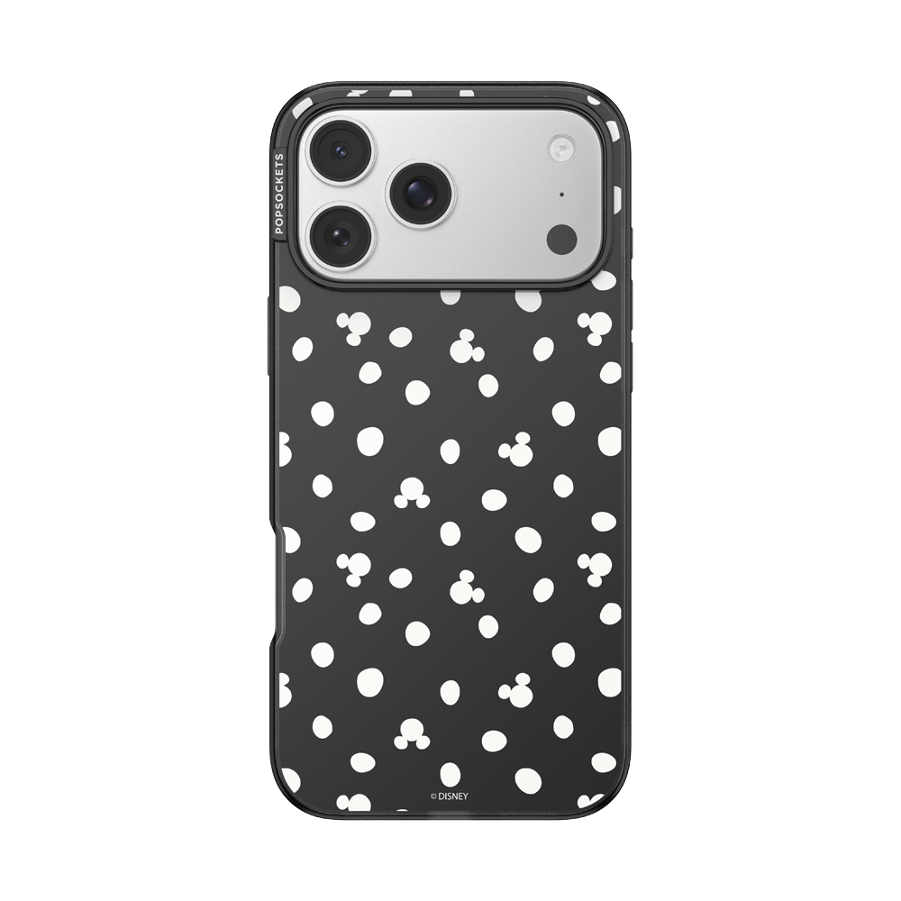 Translucent Black Mickey Polka Dot — iPhone 17 Pro Max MagSafe Case - US 54055