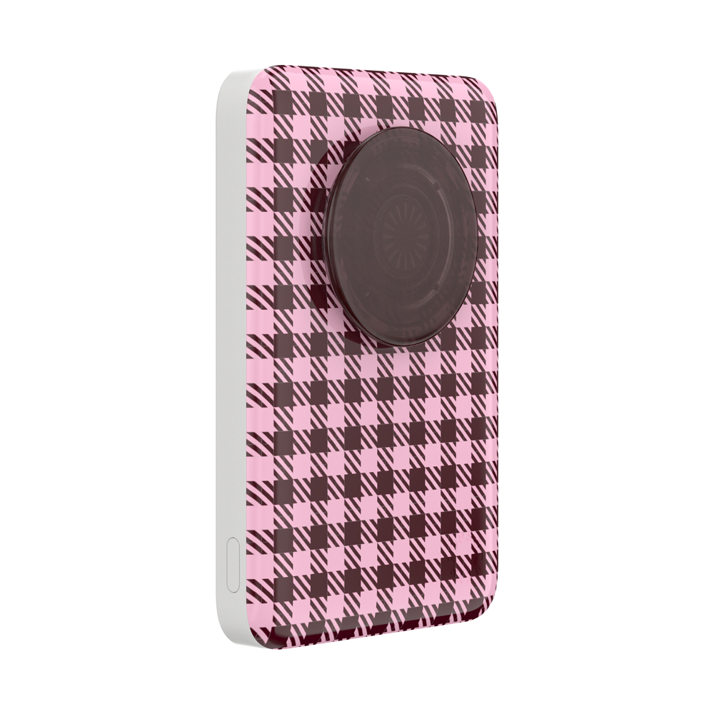 Black Cherry Gingham — MagSafe PowerPack - US 16543