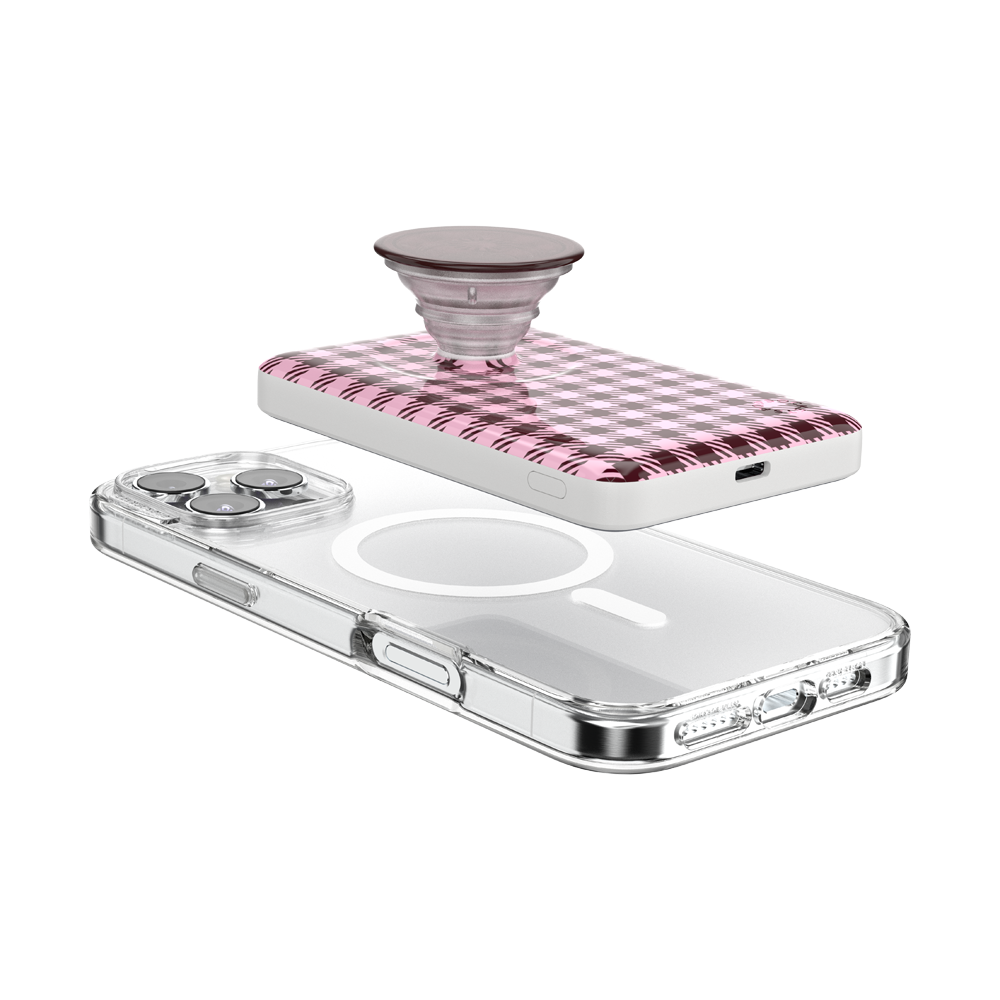 Black Cherry Gingham — MagSafe PowerPack - US 16543