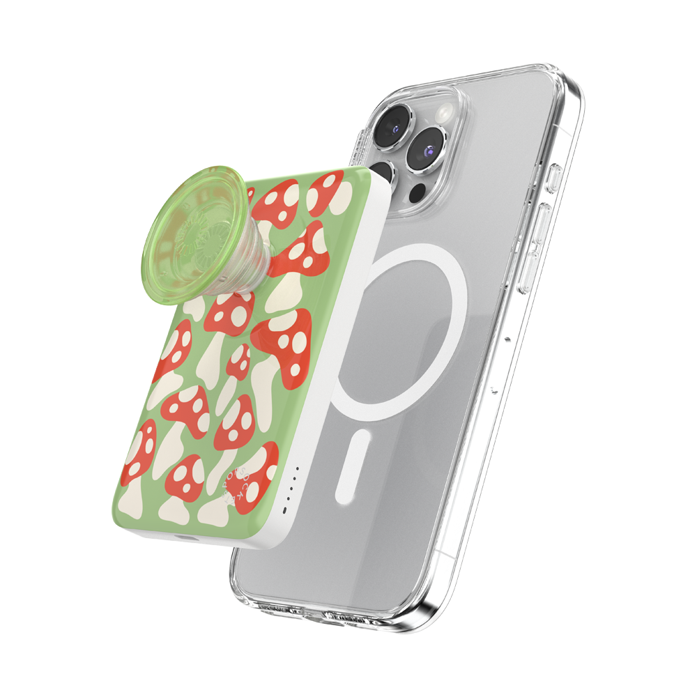 Red Shrooms Green — MagSafe PowerPack - US 15149