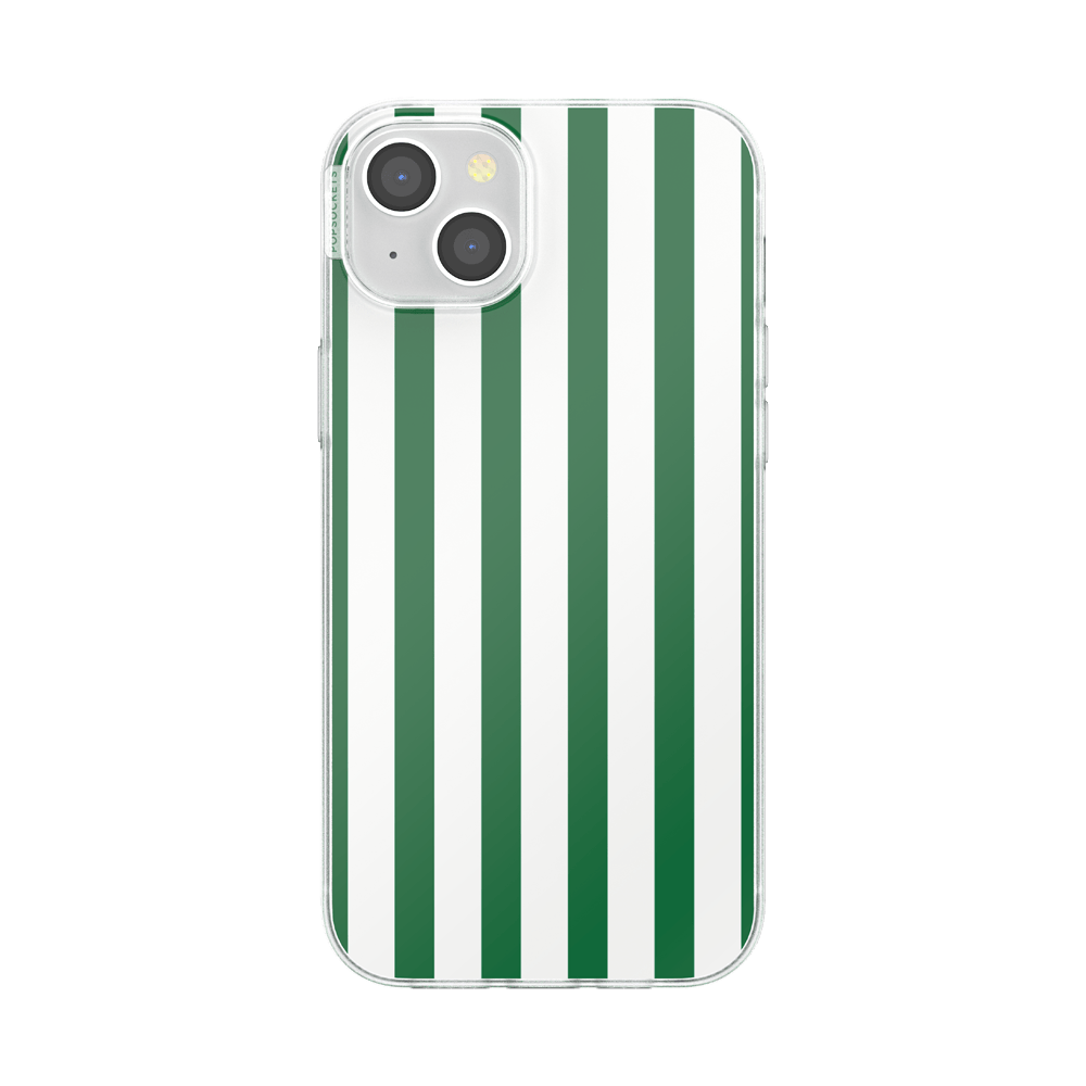 Club Stripe Green  — iPhone 15 Plus MagSafe Case - US 20340