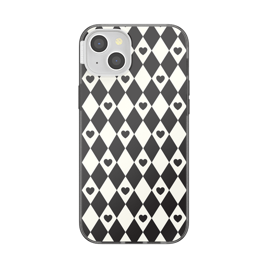 Harlequin Hearts Black  — iPhone 15 Plus MagSafe Case - US 99891