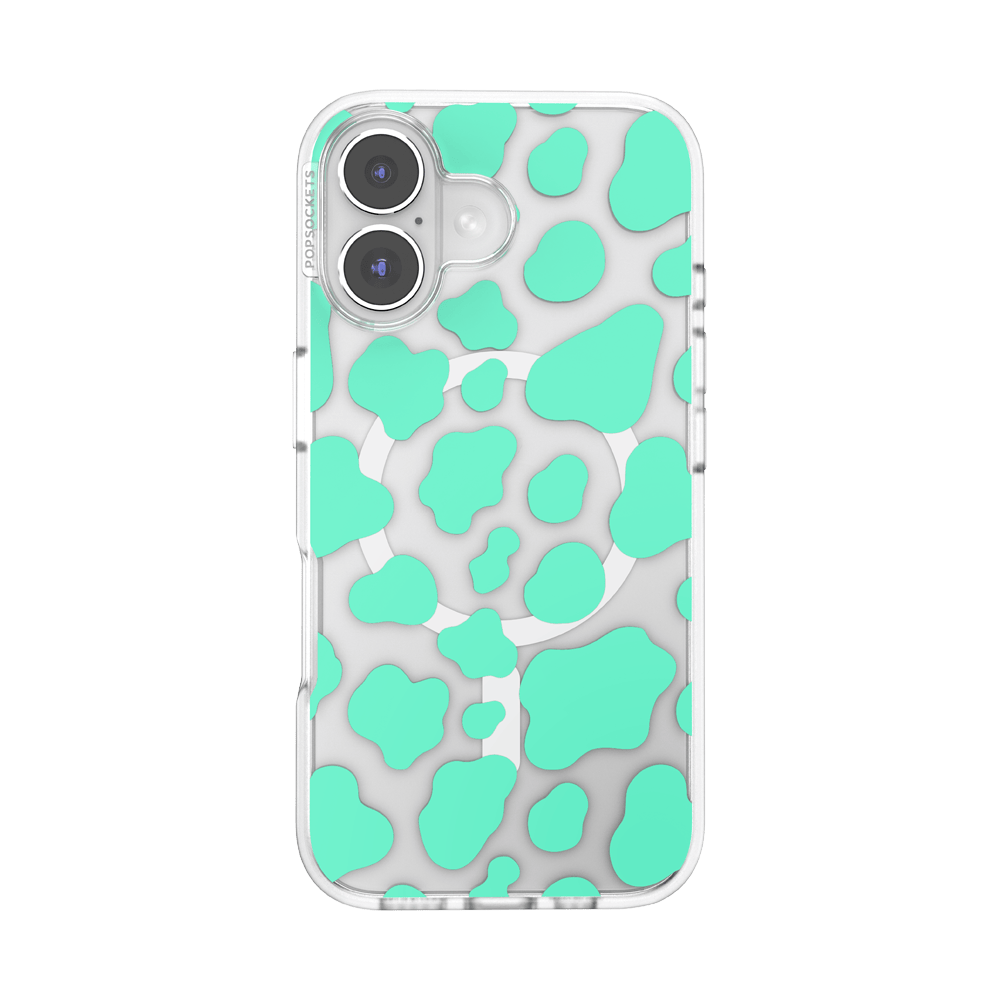 Turquoise Cow Cow — iPhone 16 MagSafe Case - US 58481