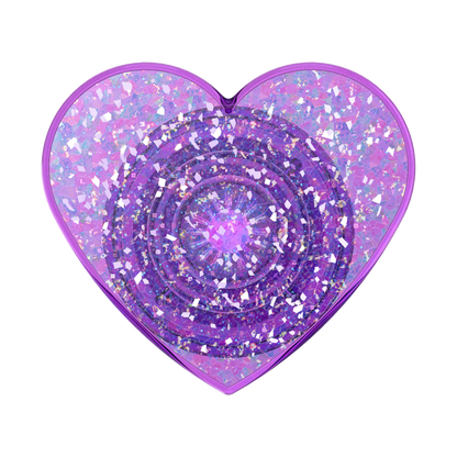 Iridescent Confetti Dreamy Heart — Adhesive PopGrip - US 76399
