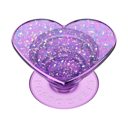 Iridescent Confetti Dreamy Heart — Adhesive PopGrip - US 76399