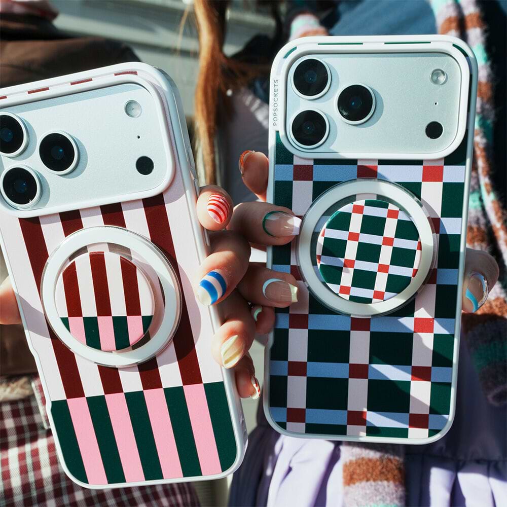 Pop of Pink Stripe — iPhone 15 MagSafe Case - US 34909