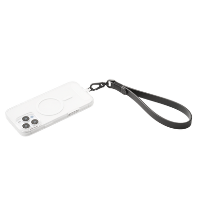 Vegan Leather Black — Phone Wristlet - US 31950