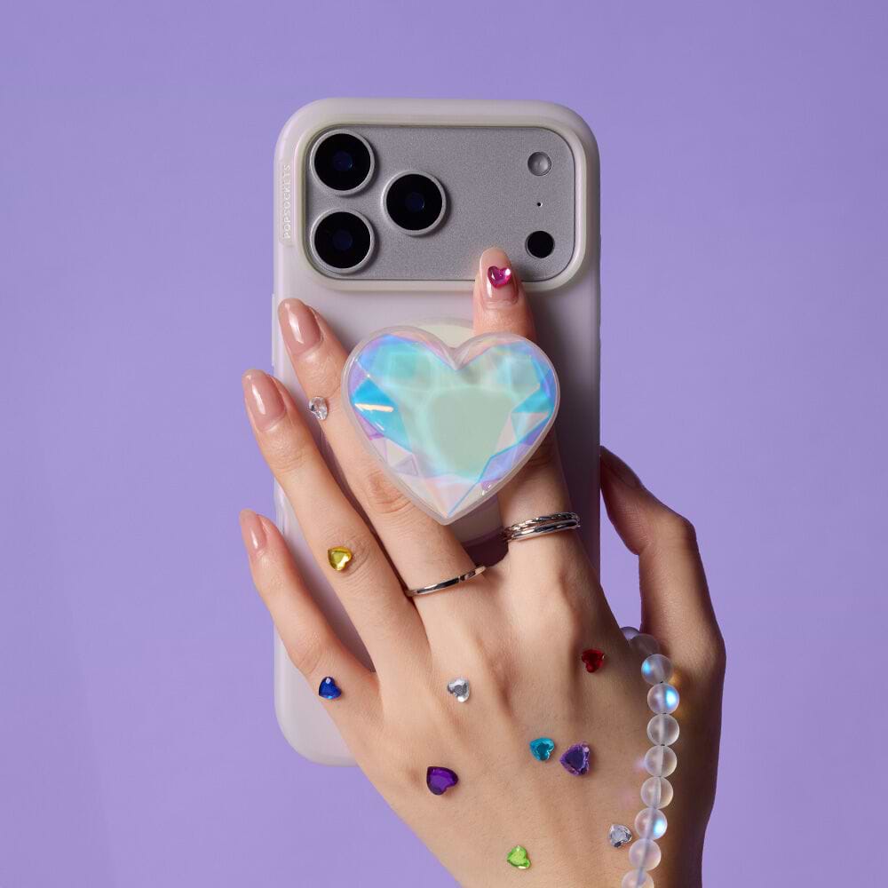 Iridescent Crystal Heart — MagSafe PopGrip - US 20446