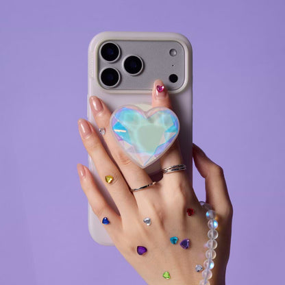 Iridescent Crystal Heart — MagSafe PopGrip - US 90831