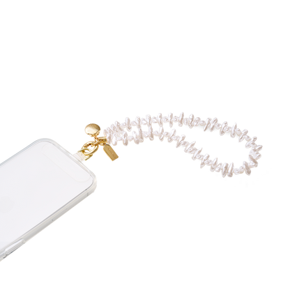 Coral Pearl Clam Charm — Phone Wristlet - US 66543